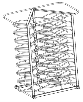 Тележка-кассета 10-1-1, 26 тарелок RATIONAL 60.11.602